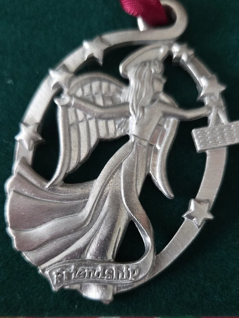 Longaberger angel pewter